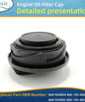 Engine Oil Fill Cap For Volkswagen Vehicles Fits Beetle CC Passat Jetta Tiguan 2.0L 2012-2017 Replaces OEM 06K-103-485-C