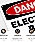 Hella Tough Aluminum Electrical Room Sign For Indoor And Outdoor Areas with fade-proof ink and sleek design.