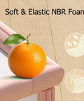 Edge Corner Protector Self Adhesive Foam Bumper Guard for Furniture 78.7 inch NBR Cushion Kid Safe corner detail with orange