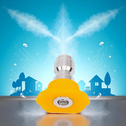 Yellow Washer Nozzle Tip For Home Pressure Washers High Pressure Lightweight And Beefy Durable Sprayer Attachment Stable Performance