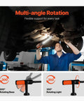 Mechanic using Cordless Mechanic Work Bar With Magnetic Base, 1450 Lumens Ultra Bright LED Underhood Light in garage