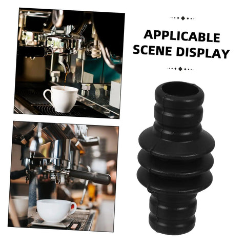 Rubber Insulation Cover For Espresso Machine Steam Wand Anti Scald Sleeve with coffee machine in background