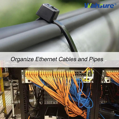 Heavy Duty 12 Inch Zip Ties 150 Pack Clear Nylon Cable Ties 50 Lb Strength for indoor and outdoor cord management.