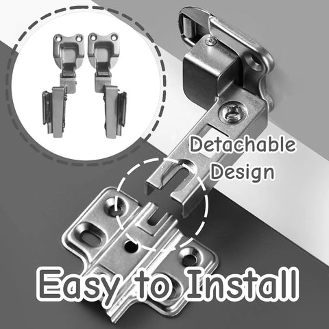 Two Pack Up Down Flip Cabinet Hinge Side Mount Door Shelf Lid Hinge For Soft Close Heavy Duty Lid Support Hardware Stainless Steel Corrosion Resistant Smooth Quiet Motion For Cabinets detachable stainless steel hinge close-up