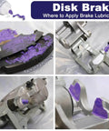 Application of Pro Grade High Temp Brake Caliper Grease For Disc Brakes, 2 Pack 1oz Each, synthetic silicone on brake parts