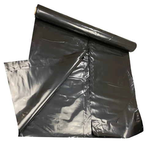 Rock Solid.006 Mil Polyethylene Moisture Vapor Barrier Roll For Laminate Engineered Hardwood Floors 100 Square Feet opened roll