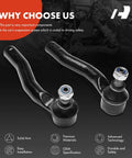 Toyota Corolla Front Outer Tie Rod End Replacement Pair For 2003 2008 Models With Easy Install OE Fitment And Premium Steering Linkage Durable Steel Construction And Drop In Ready To Install. front outer tie rod ends, steel ball studs