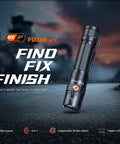 Beast 3000 Lumen Rechargeable Tactical Flashlight With USB C Dual Switches Customizable Brightness Levels on road surface