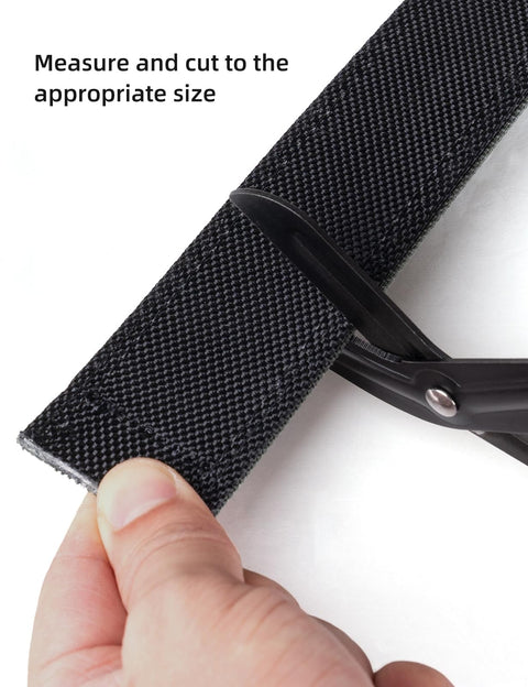Trimming the Go-To Quick-Adjust Tactical Ratchet Belt For EDC CCW And Duty Use Heavy-Duty 1000D Nylon Belt for a custom fit