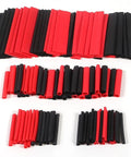 127Pcs Heat Shrink Tubing Assortment In Black 2 To 1 Shrink Ratio 7 Sizes Waterproof Electrical Insulation Tube Kit arranged by size