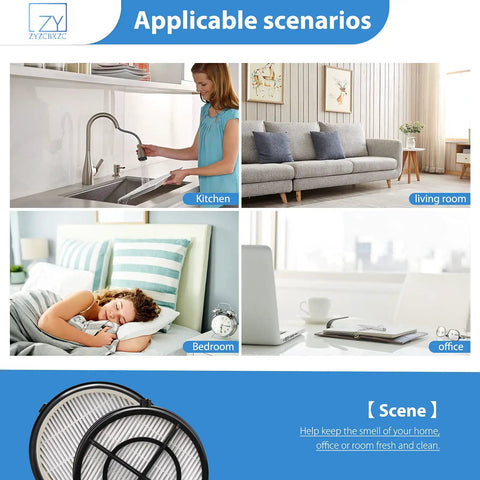 Two Pack Pet Hair Eraser Filters For Upright Vacuums Compatible With Bissell 1650 2281 2475 2461 Series In Various Rooms