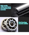 Heavy Duty Stainless Steel Conveyor Rollers 5 Piece Set Spring Loaded Press In Mount showing carbon steel pipes and steel bearings.