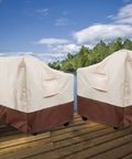 All-Season Waterproof Outdoor Chair Covers Set, Heavy-Duty 600D Polyester, Fits Up To 32W X 37D X 36H, 2 Covers on Patio