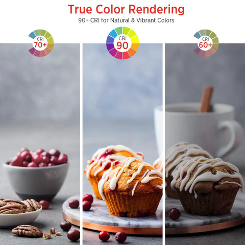Fresh Br30 Led Bulb Four Pack Brings Straight Up Solid 650 Lumen Glow With Mellow 2700k Soft White Ambiance And Crisp Cri90 Detail In A Non Dimmable Fit Your Living Space Gonna Really Dig muffins with icing and pecans with color rendering scale