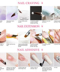 Step-by-step guide using Three Color Acrylic Nail Powder Starter Kit With Electric Nail Drill And UV Light Pro Tools Set.