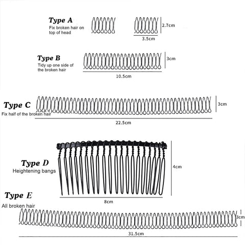 Hella Secure U Shape Hair Styling Clips 6 Piece Black Bobby Pin Set with various types and sizes for styling versatility.