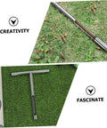 Pro Grade Durable Stainless Steel Soil Probe Sampler For Garden Testing And Sampling in lawn and artificial grass setup.