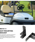 Rear Seat Armrest Bracket For Golf Cart, Heavy Duty Iron Construction With Ergonomic Comfort Design And Stable Support Frame