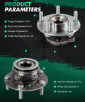 Front Wheel Bearing And Hub Assembly With ABS For Nissan Rogue And Rogue Select 2008 Through 2015 5 Lug 2.5L