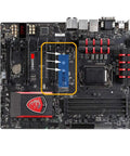 Premium M.2 NVMe SSD Mounting Screws Kit Including Sixty Heavy Duty PCIe NGFF 2280 Hardware Fasteners For Instant Laptop And Motherboard Upgrades No Sweat Guarantee displayed on motherboard.