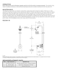 Technical diagram of Exposed Shower Valve With Cross Handle, Pressure Balance Ceramic Temperature Regulating Cartridge in Rough Chrome Finish.