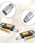 Heavy Duty Bike Pedal Extenders 1 Pair Steel Bicycle Pedal Adapters Extend 20mm for Nine Sixteenth Inch Spindle Chrome Molybdenum