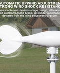 800W Wind Turbine Generator For Off Grid Home And RV Power Supply 12V And 24V 6 Blade Windmill With Automatic Tail Adjustment