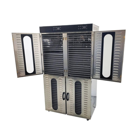 80 Layer Food Dehydrator Dryer Machine for Fruits Vegetables Meat Fish Herbs Nuts and More 6000W 220V, open door view
