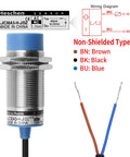 M30 Capacitive Proximity Sensor Switch Non Shield Type LJC30A3 H J DZ With About 20mm Detect Range No Fuss Setup And Settable 0 To 18mm 90 To 250 VAC 400 mA Normally Closed NC Two Wires Blue Housing, blue sensor with two wires