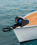 Heavy Duty 12V Marine Electric Anchor Winch With Wireless Remote For Small Boats Up To 24ft Includes Rope And Roller on a boat.