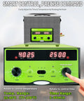 Control panel of Pro Grade Industrial Heavy Duty Ultrasonic Cleaner 10L 240W With Adjustable Power Sweep Function And Degas