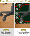 Heavy Duty Round Furniture Pad For Hardwood Floors With Tough As Nails Polyester Cover and Non Skid Base built for smooth gliding action.