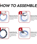 Go To 16 Inch Bike Inner Tubes Pack, 16x1.75 to 2.125 Range, assembly instructions for AV32mm Schrader Valve Tubes