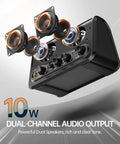 10W Mini Electric Guitar Amplifier With Clean And Overdrive Channels, Reverb, Bluetooth Streaming, dual small speakers