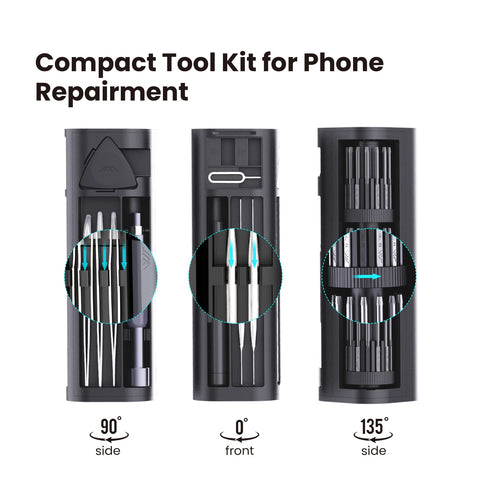 Top Notch Precision Screwdriver Set 56 Piece Kit With 42 Bits S2 Alloy Steel Carrying Case For Electronics Repair on display