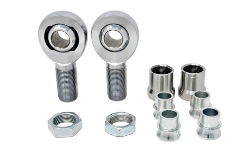 Heavy Duty 1.25 Inch Rod End Heim Joint Kit Left And Right Threaded Chromoly For Jeeps Rock Crawlers 4 Link Suspension Steering, with spacers and jam nuts