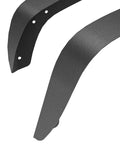 4 Piece Flat Style Fender Flares Kit For Jeep Wrangler JK JKU Unlimited 2007 To 2018, close-up on steel fender texture