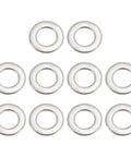 304 Stainless Steel Fender Washers Set, 10 Pack, Flat Washers 3/4 Inch ID X 1 1/3 Inch OD X 0.12 Inch Thick, Heavy Duty For Screws And Bolts