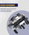 Side view of front wheel bearing and hub assembly for Nissan and Suzuki vehicles, showing 6 lug ABS compatibility.