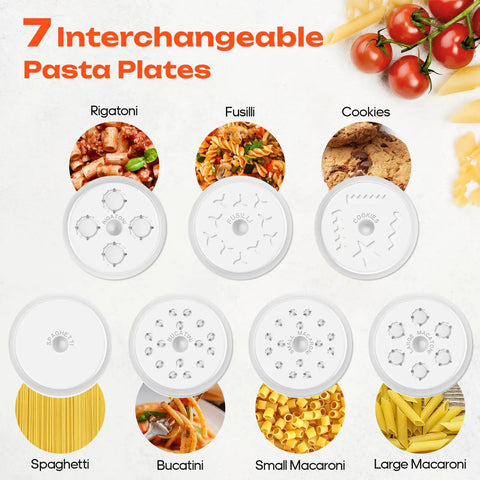 Upgrade Your Pasta Game With This Gourmet Press Attachment For Stand Mixers Featuring 7 Interchangeable Plates For Pasta Types