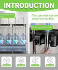 Mobile Broom And Mop Holder Freestanding Cleaning Cart Organizer On Wheels with load-bearing capacity and anti-slip clamps.