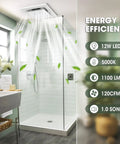 Two In One Bathroom Exhaust Fan With LED Light, Ultra Quiet Ventilation, Powerful Air Flow, shower setup in bathroom