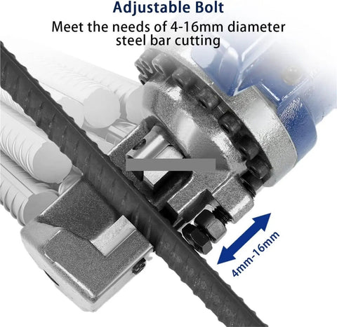 Top Tier Cordless Electric Rebar Cutter Boring Machine RC 20 Hydraulic Cut Off Tool With Brushless Motor cutting adjustable bolt for 4-16mm steel bars.