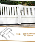 Heavy Duty Stainless Steel Pivot Hinges For Doors With Auto Close Function For Hidden Bookcase Doors Ideal For Home Use And Construction, Dual Pivot Hinges For Easy Installation, Flexible Movement, And Enhanced Opening Angles By Mikikit