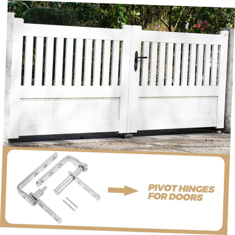 Heavy Duty Stainless Steel Pivot Hinges For Doors With Auto Close Function For Hidden Bookcase Doors Ideal For Home Use And Construction, Dual Pivot Hinges For Easy Installation, Flexible Movement, And Enhanced Opening Angles By Mikikit