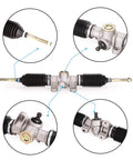Club Car Precedent Golf Cart Steering Gear Box Assembly 2004 Up Rack and Pinion Replacement