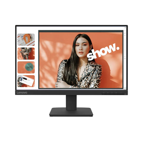 Front view of Crisp 21.5 Inch FHD IPS Office Monitor With 100Hz Refresh Rate 4ms MPRT 99 Percent sRGB Raven Black showing vivid colors.