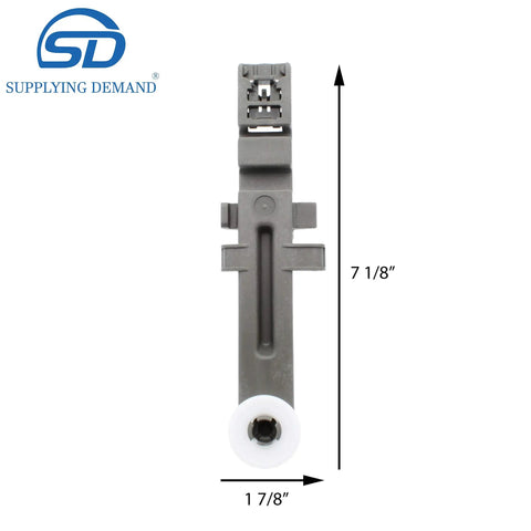 Dishwasher Upper Rack Adjuster And Wheel Assembly Replacement For Easy Height Adjustment And Tilt WPW10571738 7 1/8 x 1 7/8