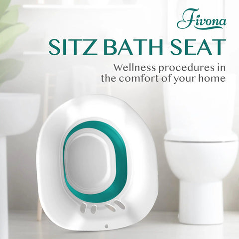 Super Comfy Foldable Sitz Bath Insert For Postpartum Recovery And Hemorrhoid Relief With Heat Resistant Epsom Salt Soak Basin Universal Toilet Fit And Quick Dry Design For Daily Use