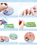 Instructions for creating a Dope 6 Piece Diamond Painting Coaster Set With Holder For Drinks And Coffee Tables Includes DIY Tools.
